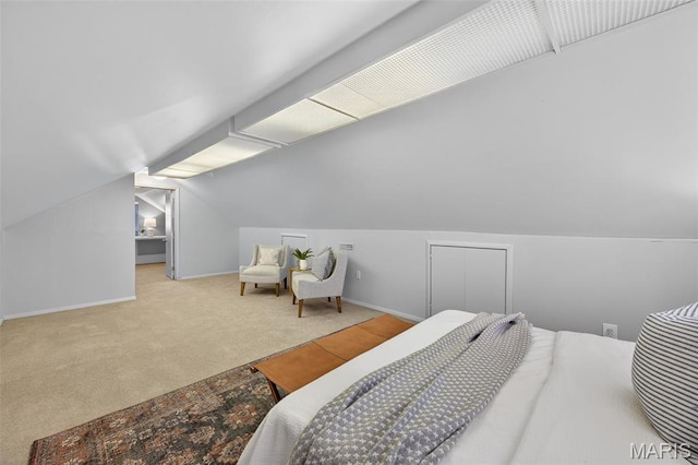 5021 Hi View Ave, Shrewsbury, MO 63119 - bedroom featuring carpet and vaulted ceiling