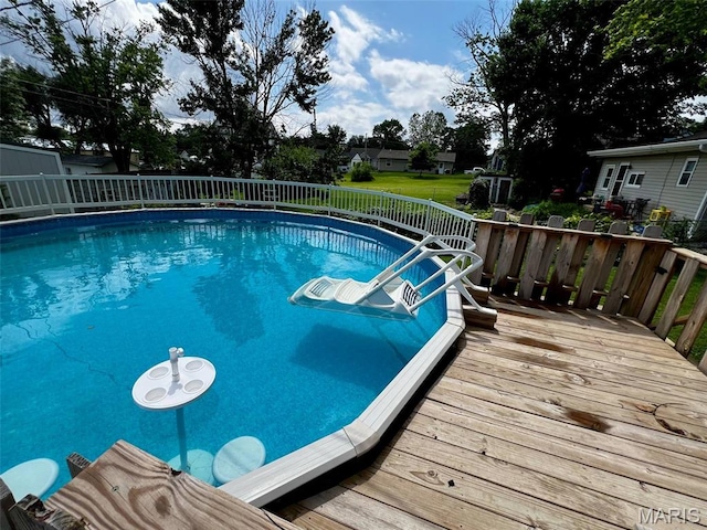 320 N Dickerson St, Palmyra, MO 63461 - view of pool featuring a deck