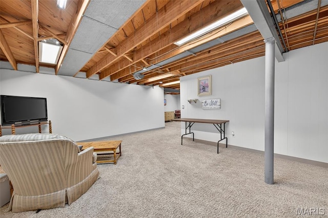 6580 Oleatha Ave, Saint Louis, MO 63139 - finished below grade area featuring carpet and baseboards