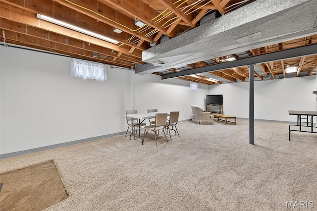 6580 Oleatha Ave, Saint Louis, MO 63139 - basement featuring carpet flooring