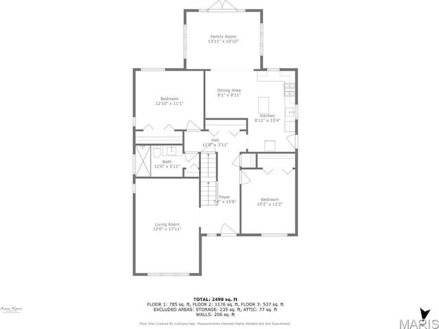 6580 Oleatha Ave, Saint Louis, MO 63139 - view of floor plan / room layout