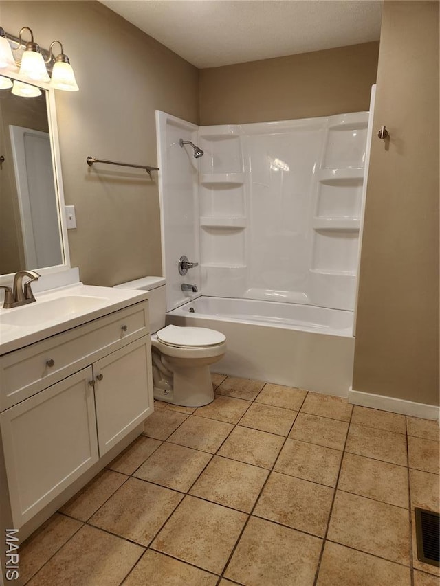 522 Judith Ann Pl, Fairview Heights, IL 62208 - bathroom featuring tile patterned flooring, vanity, and washtub / shower combination