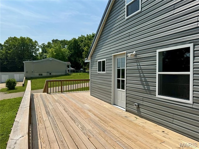 401 Clara St, Potosi, MO 63664 - deck featuring a yard