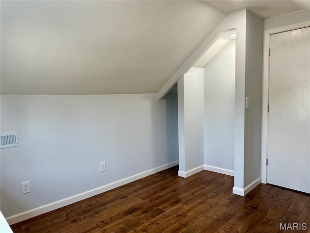 401 Clara St, Potosi, MO 63664 - bonus room with lofted ceiling and dark wood-style flooring