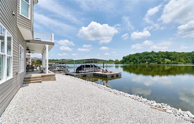10234 Village Dr, Foristell, MO 63348 - dock area with a water view