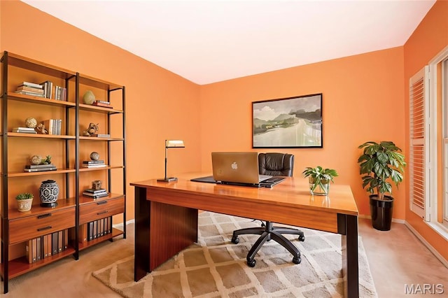 742 Arbor Ridge Ct, Ballwin, MO 63021 - carpeted home office featuring baseboards