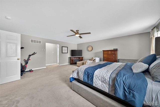 10 Renaud Pass, Ofallon, MO 63366 - bedroom featuring light carpet and a ceiling fan