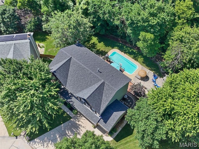 10 Renaud Pass, Ofallon, MO 63366 - aerial view of property and surrounding area featuring a pool area