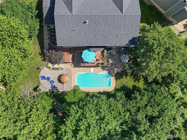 10 Renaud Pass, Ofallon, MO 63366 - aerial view of property and surrounding area with a pool area