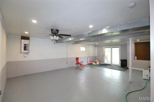 14525 Meadowlark Ln, Saint Genevieve, MO 63670 - garage with recessed lighting and electric panel