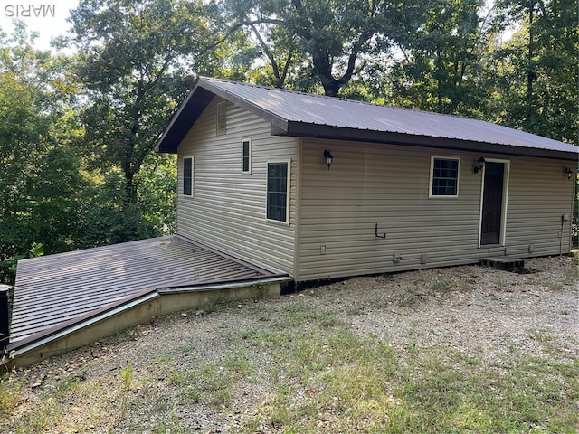 171 Bluffview Cir, Piedmont, MO 63957 - view of property exterior featuring a metal roof