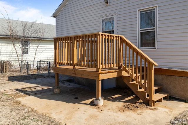 1307 Weleba Ave, Saint Louis, MO 63121 - view of wooden deck