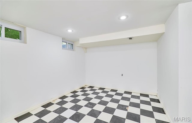 271 Westwood Trl, Foristell, MO 63348 - basement with tile patterned floors and recessed lighting