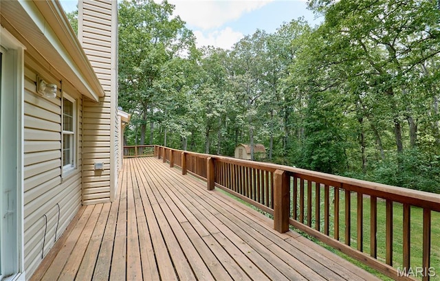 271 Westwood Trl, Foristell, MO 63348 - view of wooden terrace