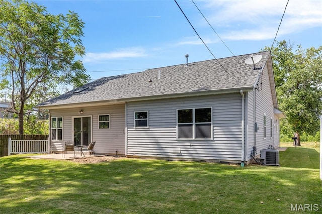 7156 Mardel Ave, Saint Louis, MO 63109 - rear view of property with a shingled roof and a patio area