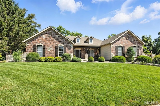 886 Arbor Chase Dr, Wildwood, MO 63021 - view of front of home with brick siding and a front yard
