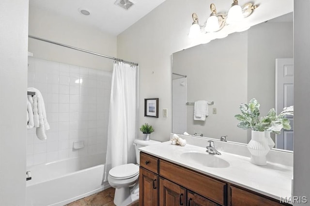 886 Arbor Chase Dr, Wildwood, MO 63021 - full bath with vanity, shower / bath combination with curtain, and tile patterned floors