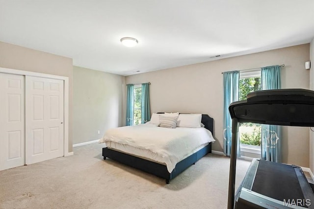 886 Arbor Chase Dr, Wildwood, MO 63021 - bedroom featuring multiple windows, carpet flooring, and a closet
