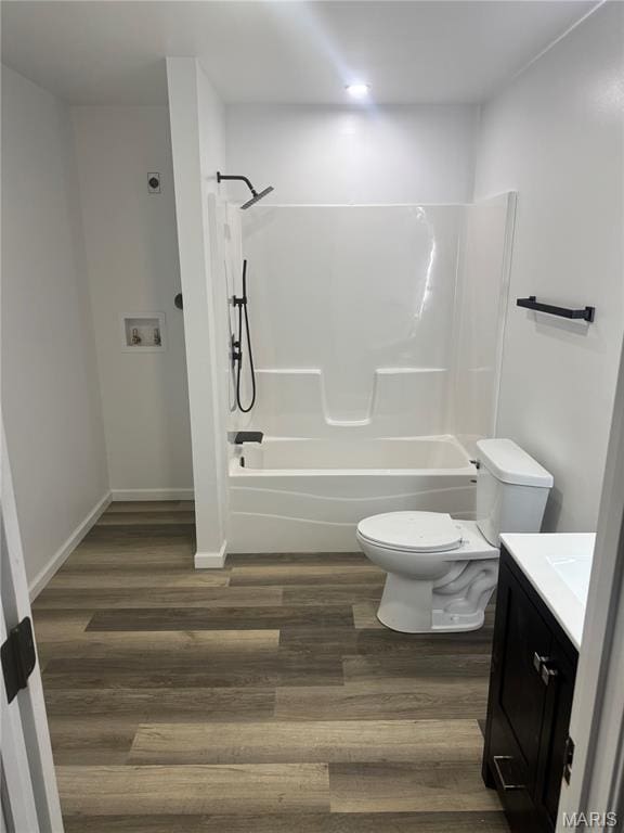 420 Evans Row, Park Hills, MO 63601 - full bathroom with vanity, shower / bath combination, and wood finished floors
