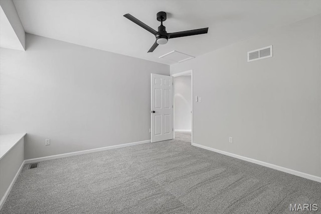 938 Blase Ave, Saint Louis, MO 63131 - spare room featuring a ceiling fan and carpet