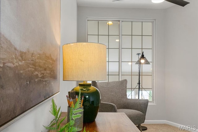 938 Blase Ave, Saint Louis, MO 63131 - sitting room with carpet and baseboards