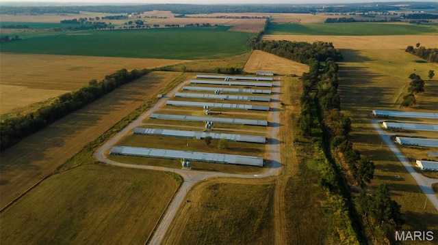 1369 County Highway 408, Benton, MO 63736 - aerial view of property's location featuring rural landscape and large plots for crops