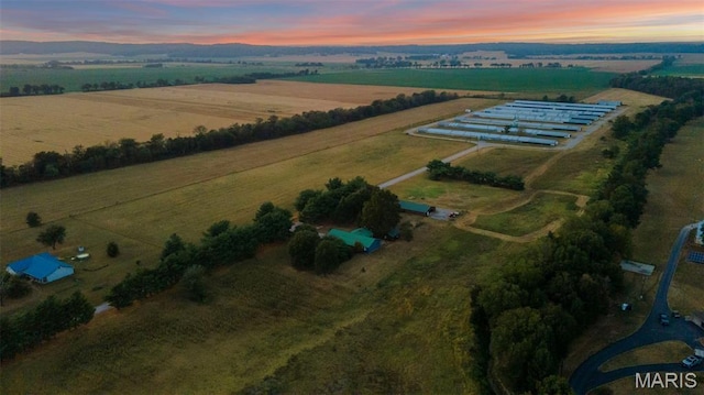 1369 County Highway 408, Benton, MO 63736 - aerial view at dusk of a view of countryside