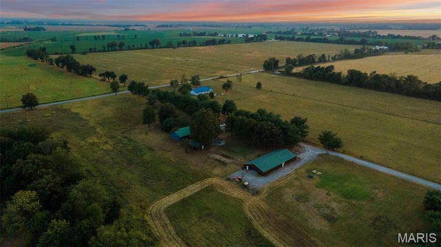 1369 County Highway 408, Benton, MO 63736 - aerial view at dusk of a view of rural / pastoral area
