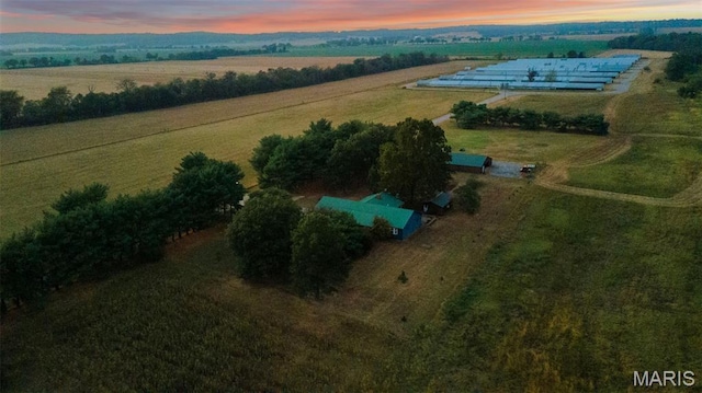 1369 County Highway 408, Benton, MO 63736 - aerial view at dusk of a rural view