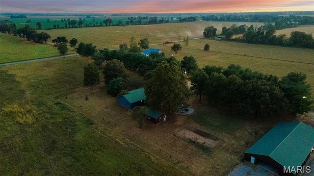 1369 County Highway 408, Benton, MO 63736 - aerial view at dusk of a view of countryside