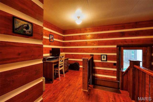 1369 County Highway 408, Benton, MO 63736 - office space with wooden walls and wood finished floors