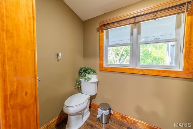 317 Johnson Pl, Palmyra, MO 63461 - bathroom with toilet and wood finished floors