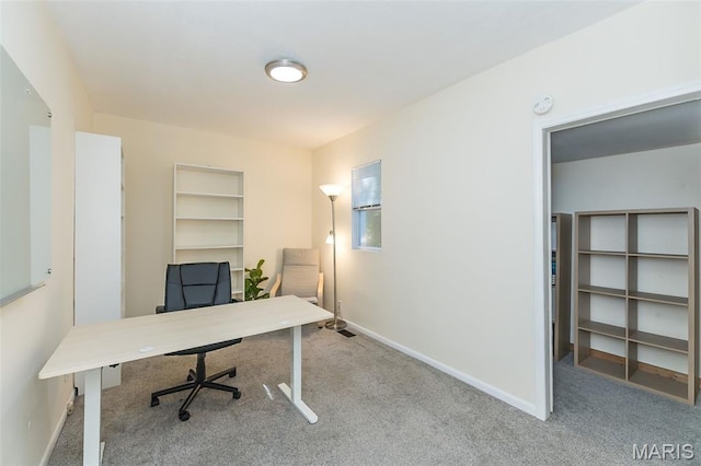 6451 Odell St, Saint Louis, MO 63139 - home office with carpet flooring and baseboards