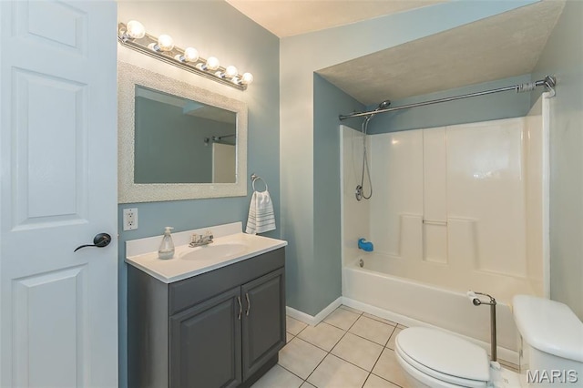6451 Odell St, Saint Louis, MO 63139 - full bath featuring vanity,  shower combination, and tile patterned flooring