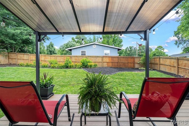 308 Rebecca Dr, Saint Charles, MO 63301 - fenced backyard featuring a patio