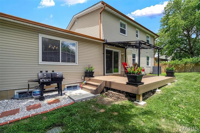 308 Rebecca Dr, Saint Charles, MO 63301 - back of house featuring a deck