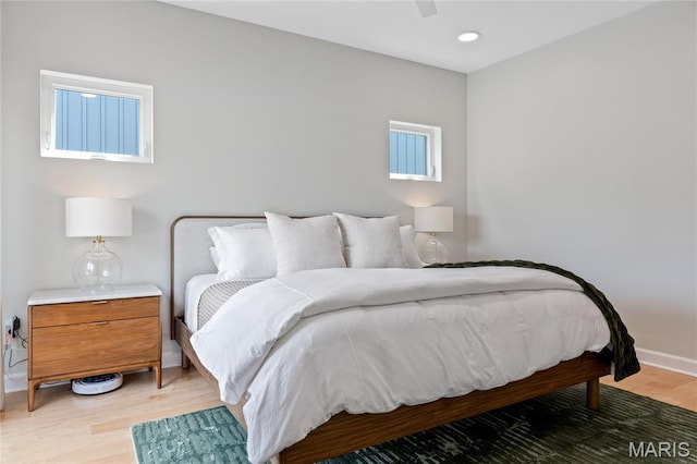 6297 Magnolia Ave, Saint Louis, MO 63139 - bedroom featuring light wood-style floors and recessed lighting