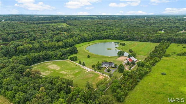 2175 Oberhelman Rd, Foristell, MO 63348 - bird's eye view of a nearby body of water and a forest