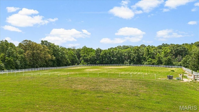 2175 Oberhelman Rd, Foristell, MO 63348 - view of yard featuring a view of countryside and a wooded view