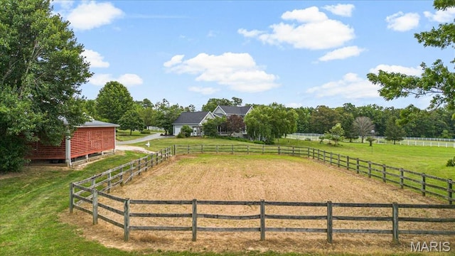 2175 Oberhelman Rd, Foristell, MO 63348 - view of yard featuring a view of rural / pastoral area and an enclosed riding area