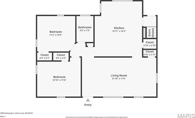 10502 Kamping Ln, Saint Louis, MO 63123 - view of property floor plan