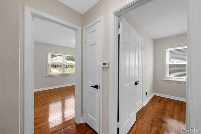 841 N Geyer Rd, Kirkwood, MO 63122 - hall with dark wood-type flooring