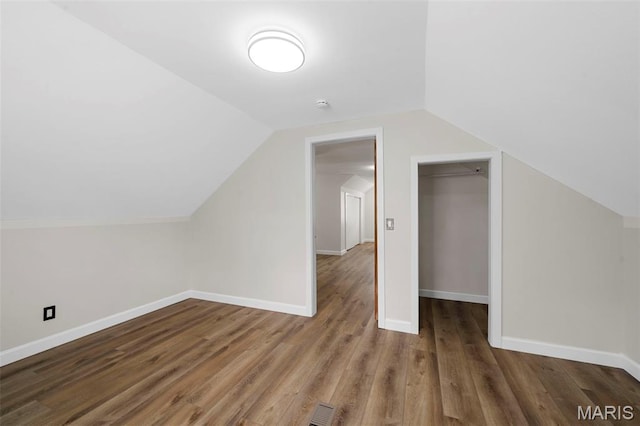 841 N Geyer Rd, Kirkwood, MO 63122 - additional living space featuring lofted ceiling and wood finished floors