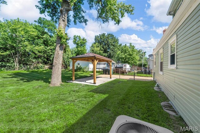 841 N Geyer Rd, Kirkwood, MO 63122 - view of yard featuring a gazebo and a patio area
