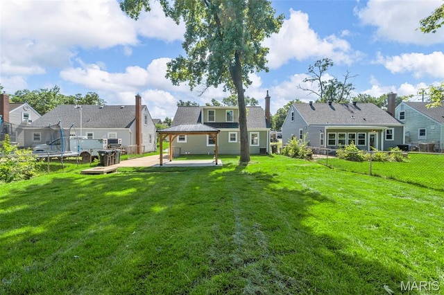 841 N Geyer Rd, Kirkwood, MO 63122 - fenced backyard with a patio and a residential view