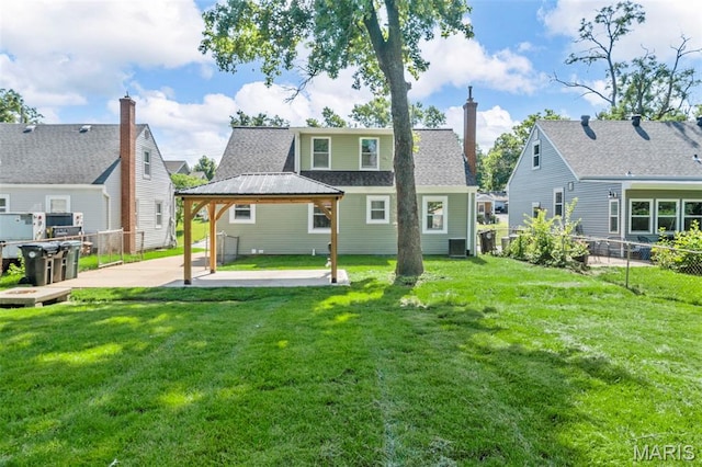 841 N Geyer Rd, Kirkwood, MO 63122 - back of property with a gazebo and a patio