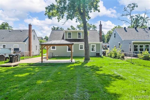 841 N Geyer Rd, Kirkwood, MO 63122 - back of house with a gazebo and a patio