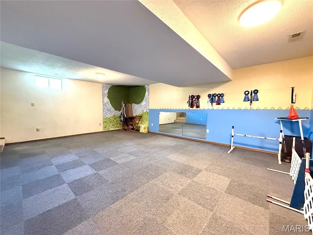 18 Sandstone Ct, Troy, IL 62294 - game room with a textured ceiling and baseboards
