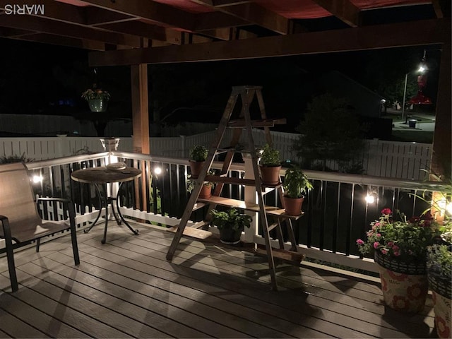 18 Sandstone Ct, Troy, IL 62294 - deck at twilight featuring a pergola