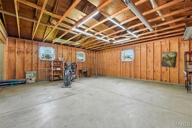 3205 Fleet Ln, Saint Charles, MO 63301 - basement featuring a garage and healthy amount of natural light